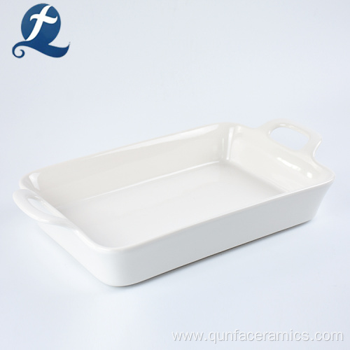 Safe Cream Ceramic Coated Baking Tray For Wholesale